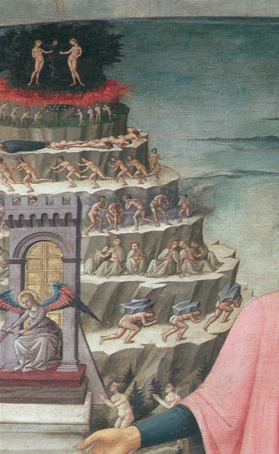 Dante and His Poem The Divine Comedy, (detail) by Domenico di Michelino